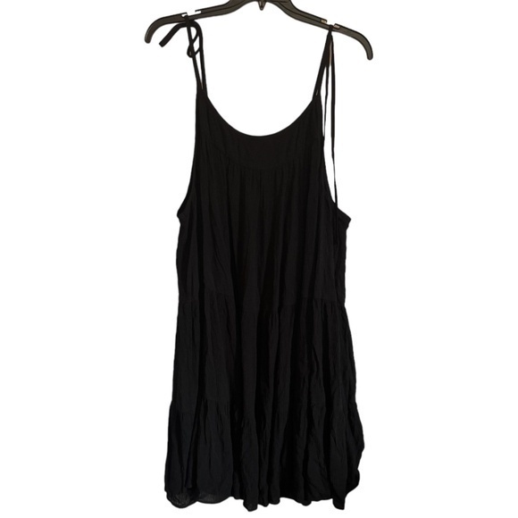 Penningtons Dresses & Skirts - PENN Penningtons Womens Black Sundress Midi Spaghetti Strap Crepe Size 5X